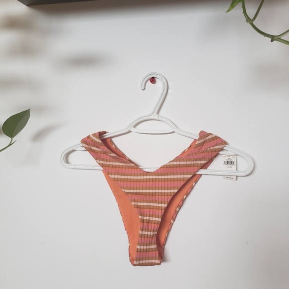 Aerie 2/$20 Striped Ribbed Cheekiest Bottom - Picture 2 of 2
